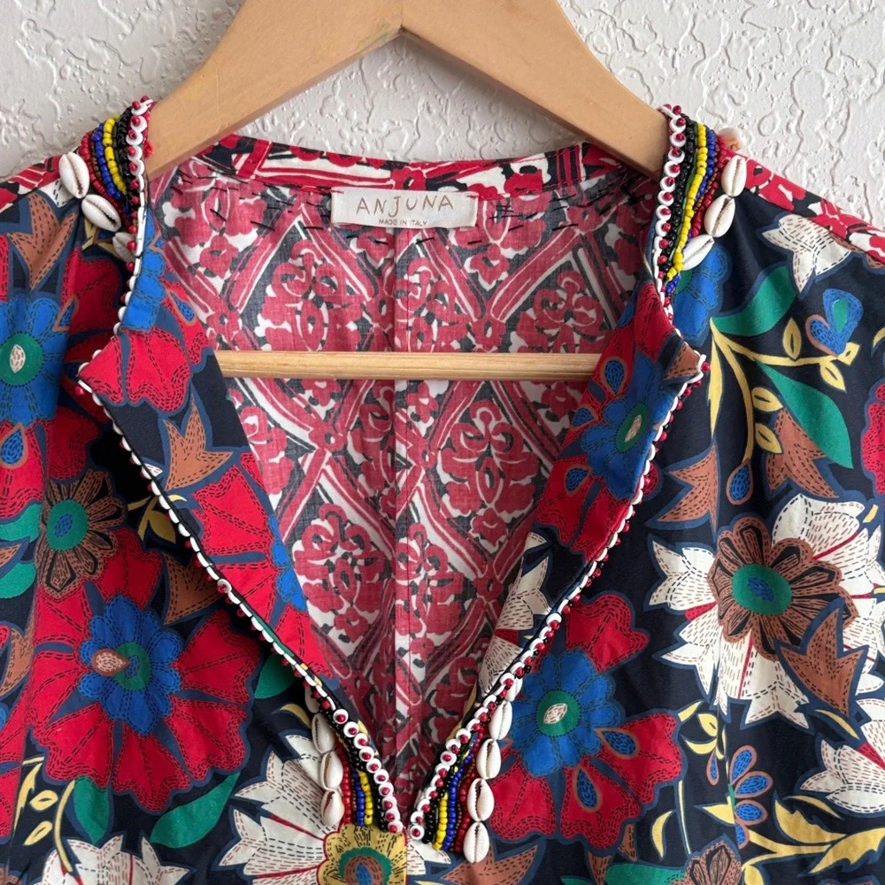 Vibrant Floral and Abstract Women's Tunic - Picture 3 of 6